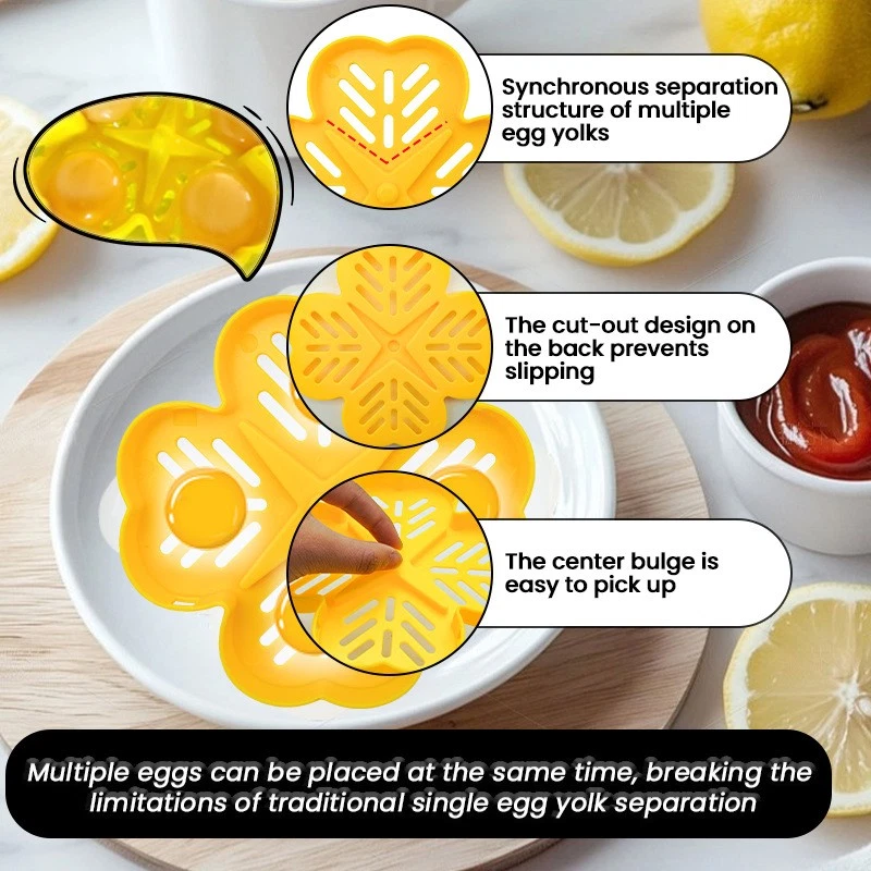 Food-Grade BPA-Free Hygienic Easy-To-Use Quick Heat-Resistant Egg Yolk Separator