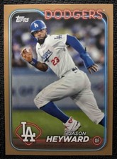 2024 Topps Jason Heyward #366 Gold 1690/2024 Dodgers
