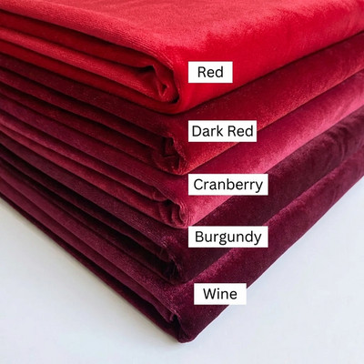Soft Stretch Velvet Fabric By The Yard 58'' Wide Sewing Crafts 50+ Colors USA