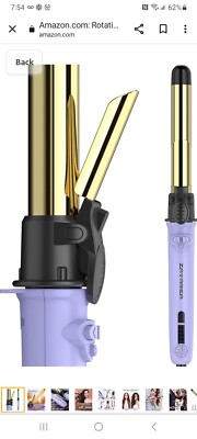 Zavarea 1 Inch Titanium Automatic Rotating Curling Iron