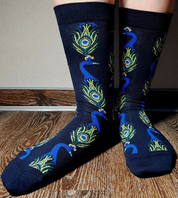 BONNIE DOON Damen ~ PEACOCK SOCK ~ Pfau ~ dunkelblau ~ light navy ~ 36-42 ~ NEU