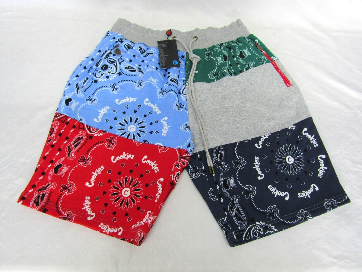 [CPGN STUDIO]★25SS★TOTEM BERMUDA PIGMENT SWEATSHORTS Cookies LEVEL UP Bandana Patchwork Sweat Shorts, Heather