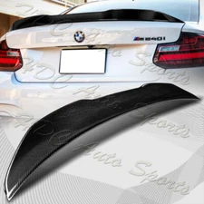 For 2014-2021 BMW 2-Series F87 F22 M2 PSM-Style Carbon Fiber Trunk Spoiler Wing