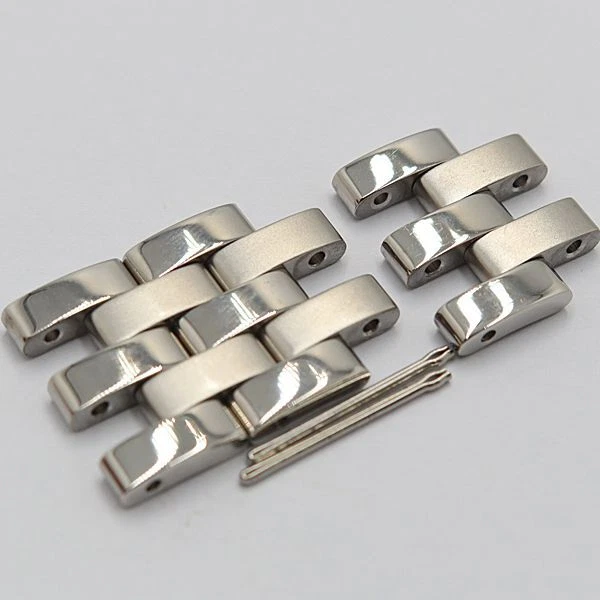 Gucci Genuine 3 Links G Class 5500M Men's Watch Band Bracelet Parts Silver 18mm