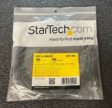 StarTech Cat 6 Cable 6ft Black