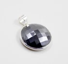 Hematite Silver  Pendant 925 Sterling Silver Jewelry Birthday Gift Daily Wear