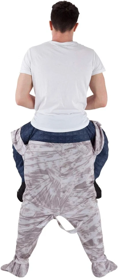 Disfraz de momia a cuestas para adultos para hombre y mujer monstruo egipcio Halloween paseo en Foto 4 de 4