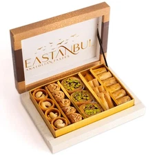 Eastanbul Baklava, 8.8oz, Baklava Pastry, Pistachio Gift Box, Middle Eastern 
