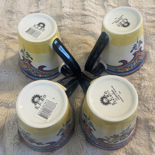 4-Piece Mug Set Euro Ceramica Zanzibar Dishwasher/Microwave Safe ZB-2000-ST-4 - Picture 4 of 5