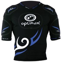 Optimum Men's Tribal Top Protective Shoulder Pads Black / Blue Medium Optimum Men's Tribal Top Protective Shoulder Pads Black / Blue Medium