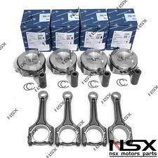 4x Upgraded KS Piston & 4x OE Connecting Rods Φ23mm for VW CC AUDI A4 Q3 Q5 2.0T