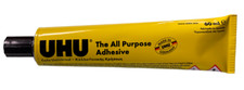UHU ALL PURPOSE GLUE 60ml SIZE TUBES STRONG CLEAR ADHESIVE