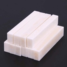 1 Blank Bone Nut 52x10x6mm Luthier Saddle Bridge Guitar Bass Ukulele 55x10x6mm