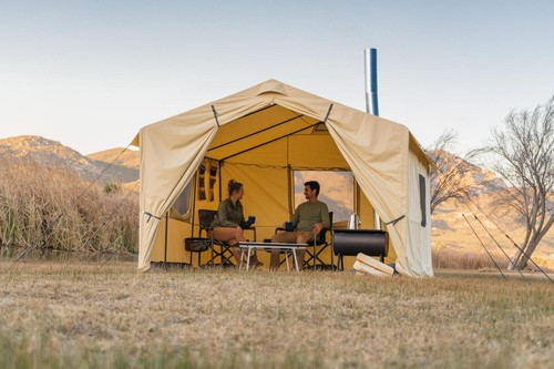 Outdoor Wall Tent w/ Stove Jack, Sleeps 6, Camping, Hiking Fishing 12' X  10' NEW - Body Logic
