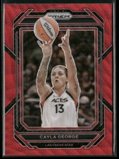 2023 Panini Prizm WNBA - Cayla George #58 Ruby Wave Prizm A2