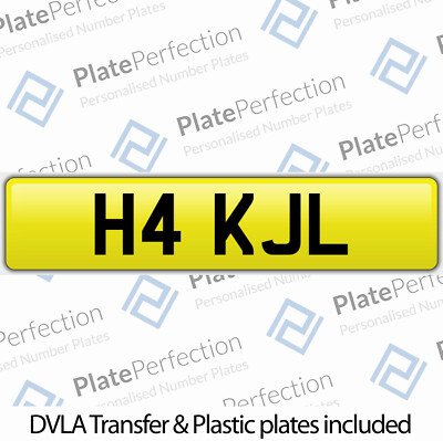 H4 KJL KL KEV KEITH KAREN KAT KYLE CHERISHED PRIVATE NUMBER PLATE DVLA REG