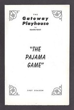 Beth Howland "PAJAMA GAME" Joseph Leon / Somers Point, New Jersey 1957 Playbill