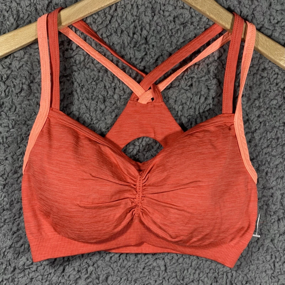 Ruched Strappy Sports Bra