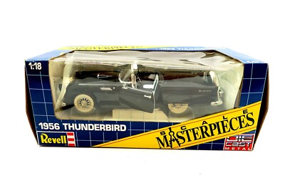 1956 Revell Ford Thunderbird T-Bird Convertible Black 1:18 Scale No 8649 Diecast
