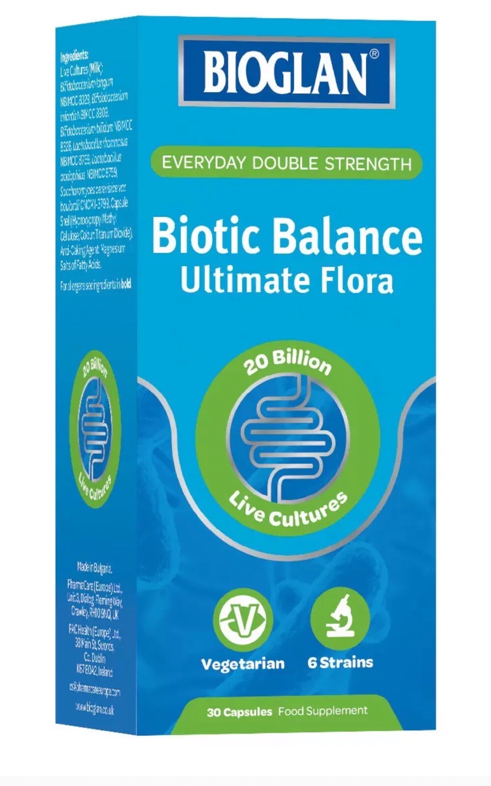Bioglan Biotic Balance Ultimate Flora Double Strength Probiotic 30 Capsules