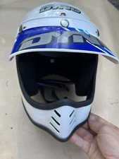Vintage BMX DYNO Full Face  Racing Tribute Helmet - CLEAN! Moto Peak Paulson