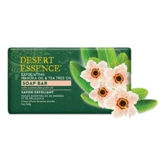 Manuka & Tea Tree Oil Exfoliating Soap Bar  5 Oz By Desert Essence