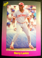 Barry Larkin Cincinnati Reds 1989 Classic Purple Travel #165 Baseball Card 
