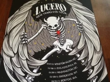 James Flames Lucero 2011 NYE Poster Mint Condition S/N Social Distortion panic