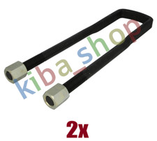 2x LEAF SPRING SHACKLE M24X2MM 101MMX470MM NUT FITS MANS