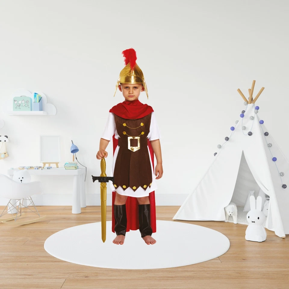 Kids Roman General Fancy Dress Costume - Gladiator Halloween Book Week UK - Image 4 of 4