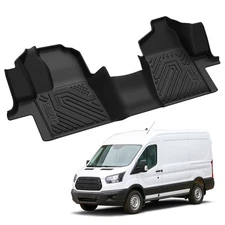 Floor Mats for Ford Transit 2015-2021 Custom TPE Waterproof 1st Row Floor Liners