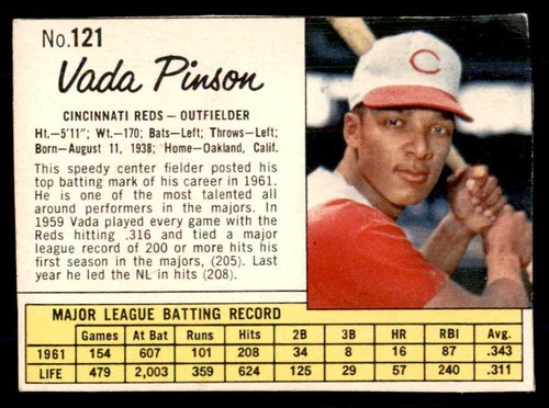 1962 Vada Pinson #121