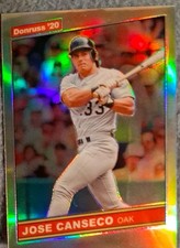 Jose Canseco 2020 Donruss Optic Retro ‘86 #R86-5 Silver Holo
