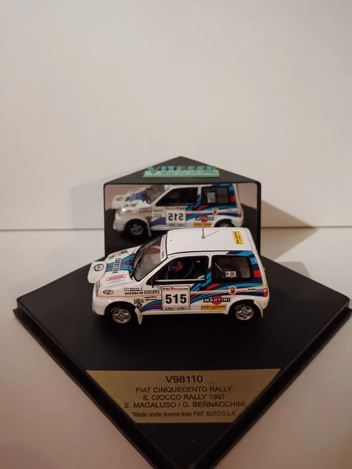 Fiat Cinquecento Rally #515 Il Ciocco Rally Macaluso 1997 Vitesse 1/43 - Photo 4/4