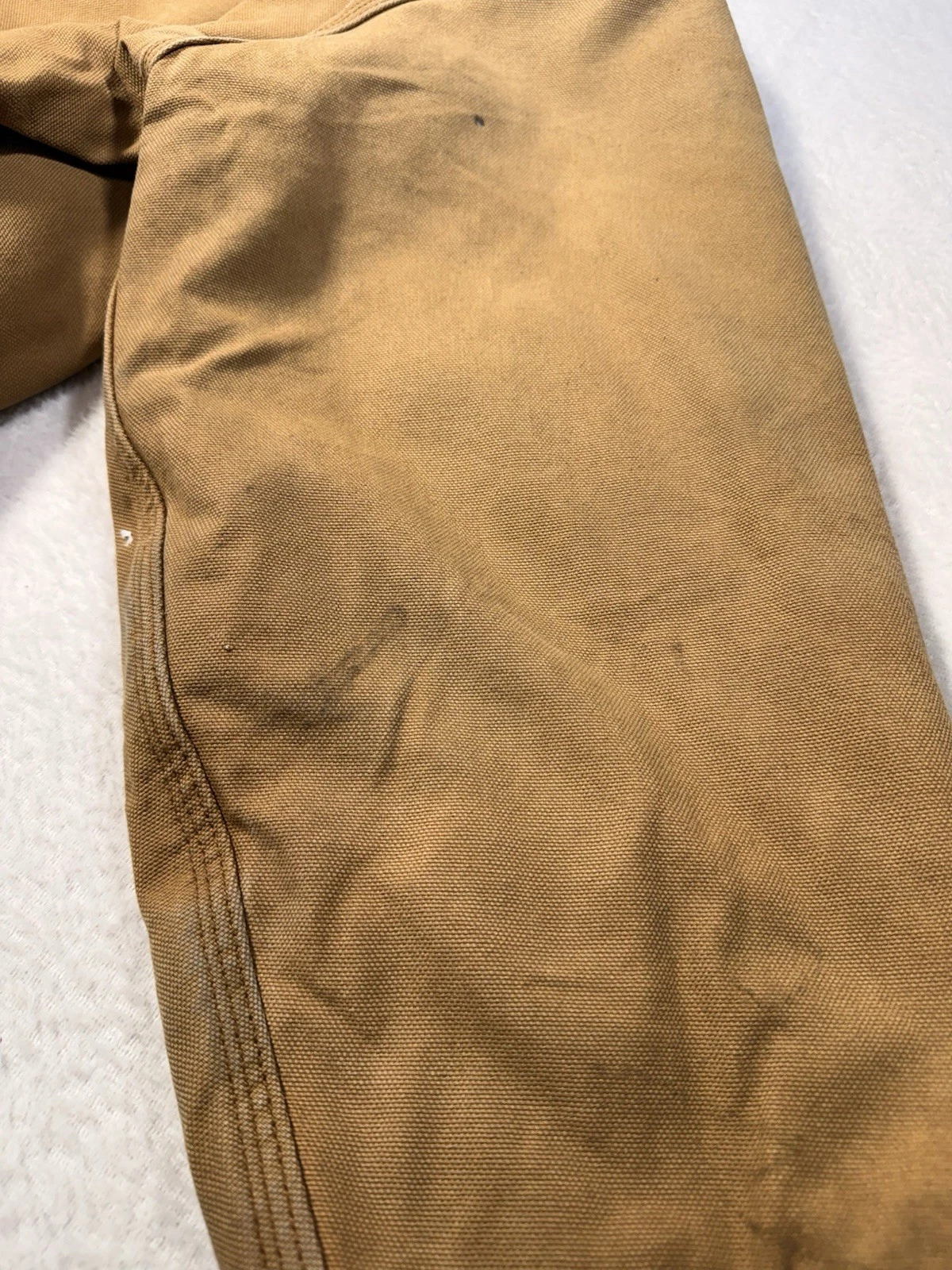 Dickies Detroit Style Work Jacket Brown Canvas Blanket Lined Est XL image 5
