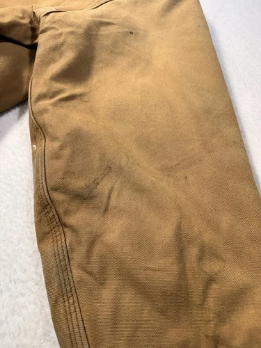 Dickies Detroit Style Work Jacket Brown Canvas Blanket Lined Est XL image 5