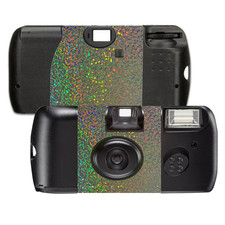 15 Holographic Sequins Silver Single Use Disposable Cameras, SL56033-15pk