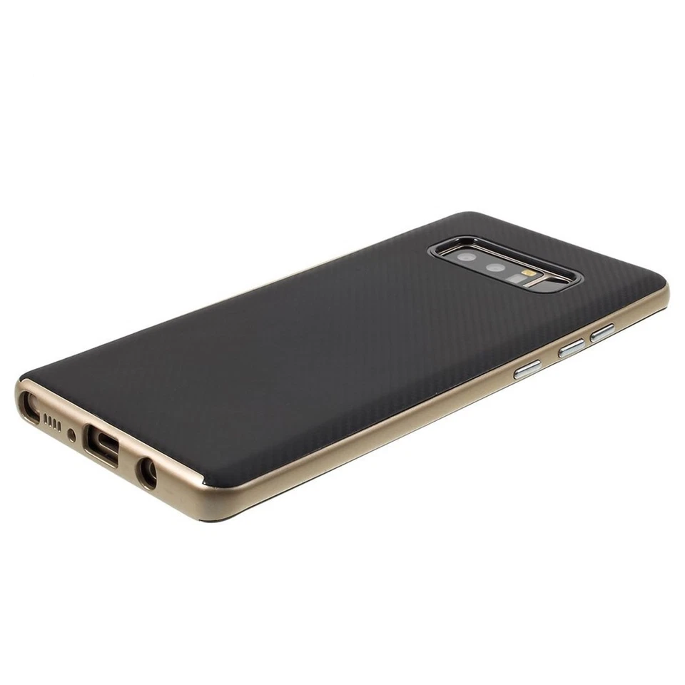 Xiaomi Redmi Note 4 Custodia Cover per Cellulare Protettiva Carbonio Oro Gold - Immagine 2 di 4