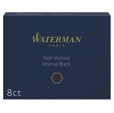 Waterman Large Standard Ink Cartridges Permanent Black