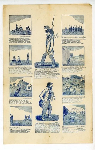 Caricature design patriotic letter paper