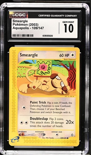 Smeargle graded CGC 10 for sale on eBay