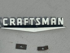 Nice Vintage Craftsman Metal Badge Emblem Chevron Toolbox Logo V Nameplate