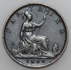 1884 Victoria Farthing — photo from another recent sale