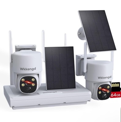 2-Cam Kit, 5G/2.4G WiFi, 2K F1.0 Aperture True Full Color Night Vision