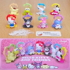 HELLO KITTY FRIENDS KOMPLETTSATZ alle 8 Figuren mit 1 BPZ neue &Uuml;-Ei Figuren 2026