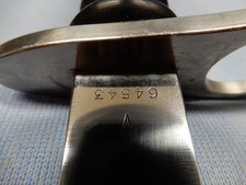 Swiss Ribbed Grip M57 Combat Double Edge Knife Bayonet with Frog & Scabbard