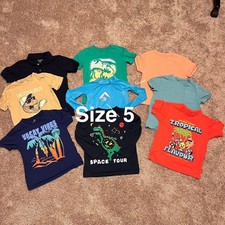 Boys Size 5 Shirt Clothing Bundle Summer spring clothing Short sleeve tees