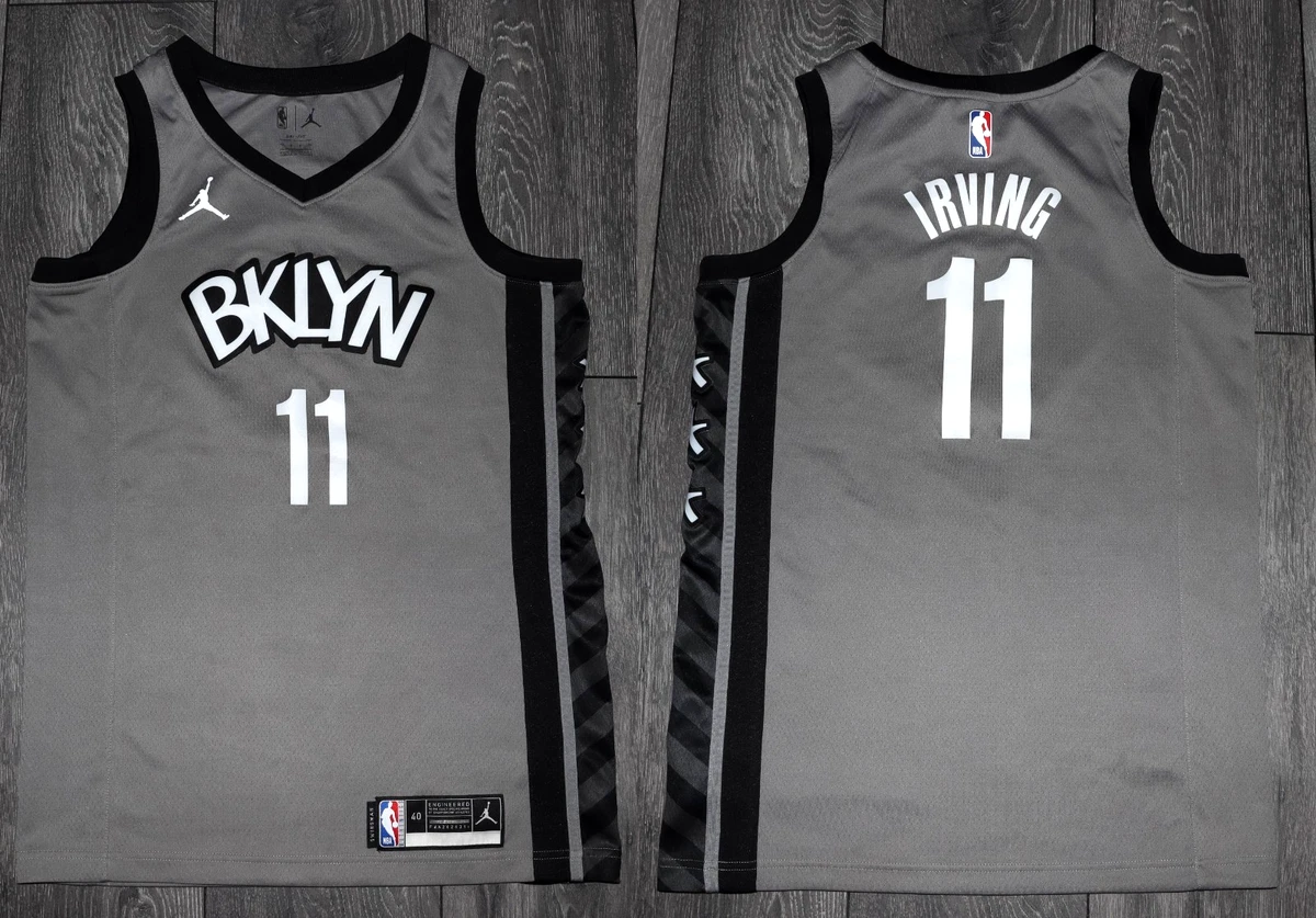BKLYN NETS Kyrie Irving ユニフォーム 40 Preços baixos em Kyrie Irving Cinza Camisas da NBA | eBay