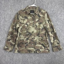 Sanctuary Jacket Womens Size L Camo Button Outdoors Shirt Ladies