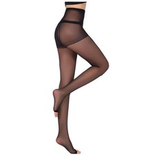 2X(Women Stockings Fashion Hot Open Toe Sheer Ultra-Thin Tights Pantyhose8106